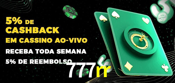 Promoções do cassino ao Vivo 777rr